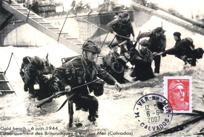 92 - Les lieux du dbarquement : Gold beach 2