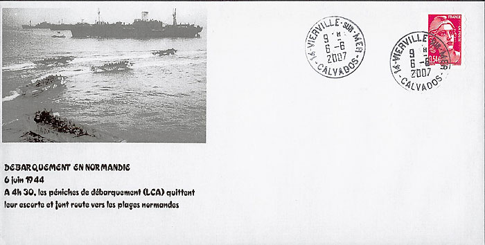 53 - Les oprations terrestres : Les pniches de dbarquement quittent leur escorte et foncent sur les plages normandes 2