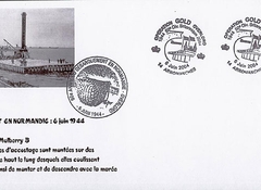 99 -  Les lieux du dbarquement : Arromanches, les lments d'assemblage du port artificiel 5