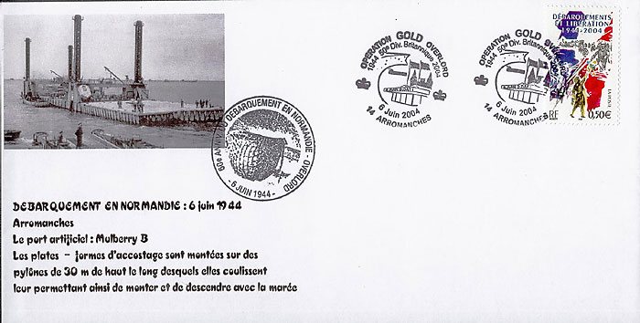 99 -  Les lieux du dbarquement : Arromanches, les lments d'assemblage du port artificiel 5