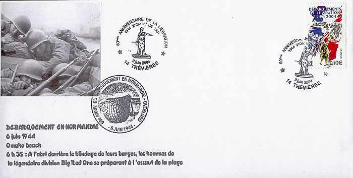 57 - Les oprations terrestres : Les premires vagues d'assaut arrivent en vue des plages,  l'abri derrire le blindage des barges 4