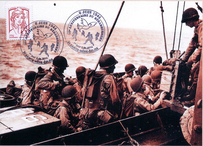 48 -  Les oprations terrestres : Les soldats amricains prennent place dans les pniches de dbarquement 2