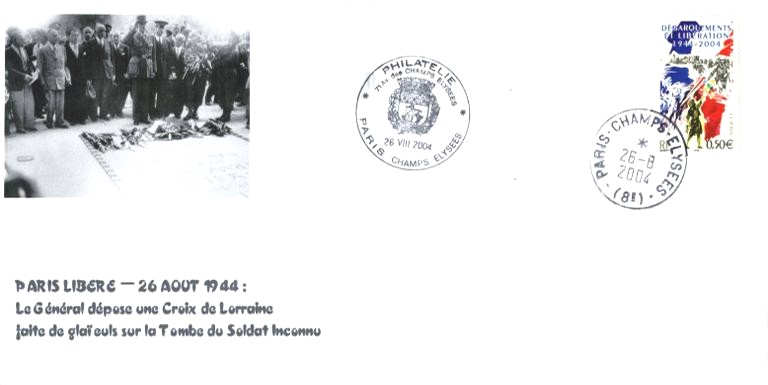 77 -  Le Gnral de Gaulle salue la tombe du Soldat Inconnu 1